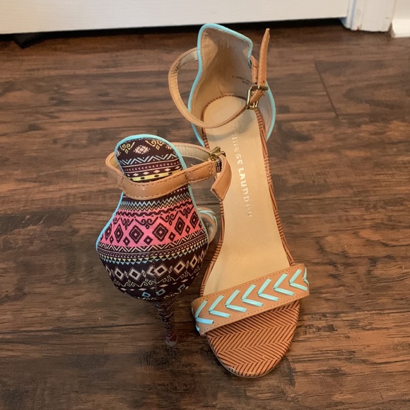 Cute Chinese laundry multicolored heels - Picture 3 of 6